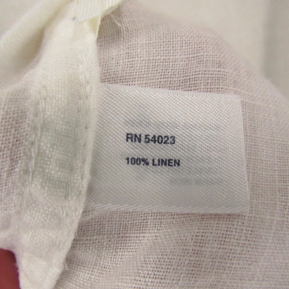 GAP White Linen Button Down Men’s Shirt M - Picture 8 of 16